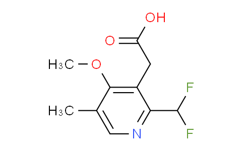 2-(Difluoromethyl)-4-methoxy-5-methylpyridine-3-acetic acid