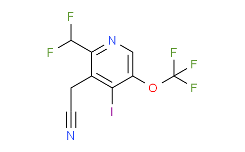 2-(Difluoromethyl)-4-iodo-5-(trifluoromethoxy)pyridine-3-acetonitrile
