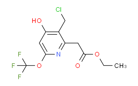 AM35635 | 1804779-35-8 | Ethyl 3-(chloromethyl)-4-hydroxy-6-(trifluoromethoxy)pyridine-2-acetate