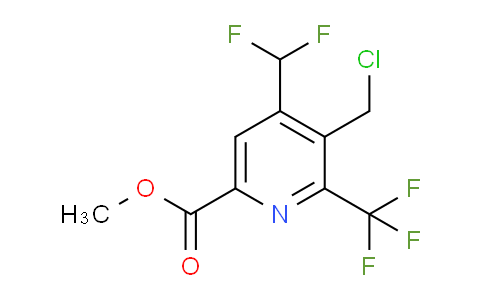 Methyl 3-(chloromethyl)-4-(difluoromethyl)-2-(trifluoromethyl)pyridine-6-carboxylate