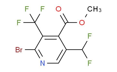 Methyl 2-bromo-5-(difluoromethyl)-3-(trifluoromethyl)pyridine-4-carboxylate