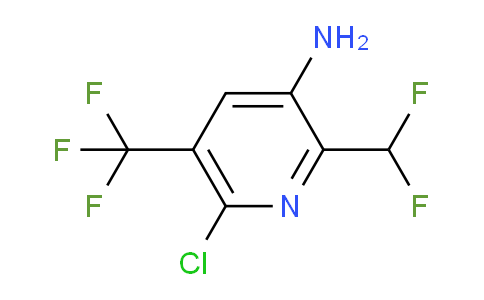 3-Amino-6-chloro-2-(difluoromethyl)-5-(trifluoromethyl)pyridine