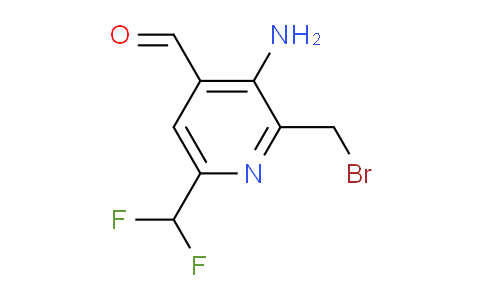 3-Amino-2-(bromomethyl)-6-(difluoromethyl)pyridine-4-carboxaldehyde