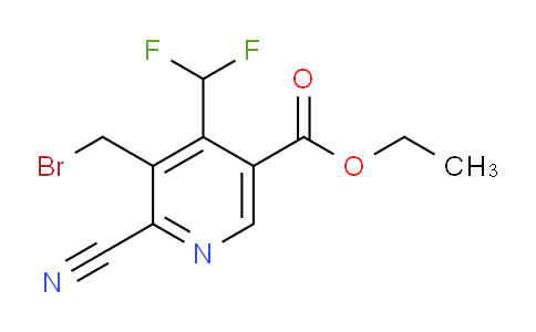 Ethyl 3-(bromomethyl)-2-cyano-4-(difluoromethyl)pyridine-5-carboxylate