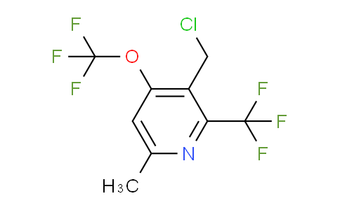 3-(Chloromethyl)-6-methyl-4-(trifluoromethoxy)-2-(trifluoromethyl)pyridine