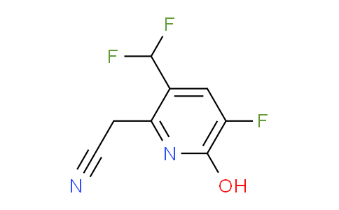 3-(Difluoromethyl)-5-fluoro-6-hydroxypyridine-2-acetonitrile
