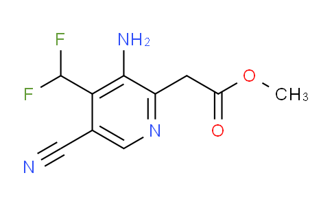 Methyl 3-amino-5-cyano-4-(difluoromethyl)pyridine-2-acetate