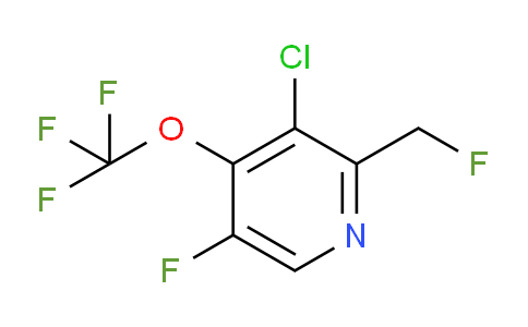 3-Chloro-5-fluoro-2-(fluoromethyl)-4-(trifluoromethoxy)pyridine
