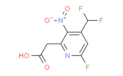 4-(Difluoromethyl)-6-fluoro-3-nitropyridine-2-acetic acid