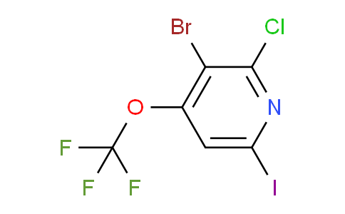 3-Bromo-2-chloro-6-iodo-4-(trifluoromethoxy)pyridine