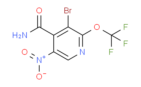 3-Bromo-5-nitro-2-(trifluoromethoxy)pyridine-4-carboxamide