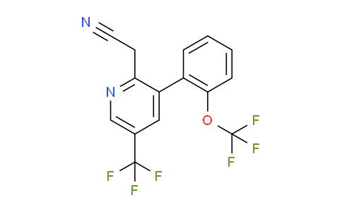 3-(2-(Trifluoromethoxy)phenyl)-5-(trifluoromethyl)pyridine-2-acetonitrile