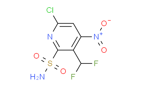 6-Chloro-3-(difluoromethyl)-4-nitropyridine-2-sulfonamide
