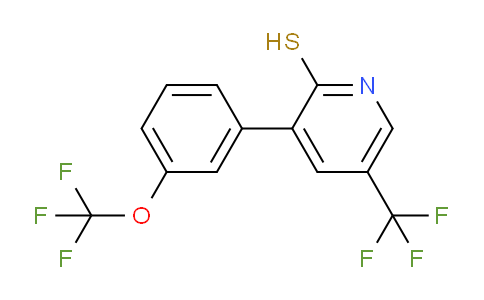 2-Mercapto-3-(3-(trifluoromethoxy)phenyl)-5-(trifluoromethyl)pyridine
