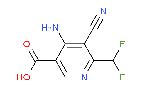 4-Amino-3-cyano-2-(difluoromethyl)pyridine-5-carboxylic acid