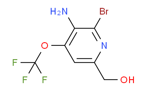 3-Amino-2-bromo-4-(trifluoromethoxy)pyridine-6-methanol