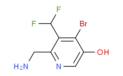 2-(Aminomethyl)-4-bromo-3-(difluoromethyl)-5-hydroxypyridine