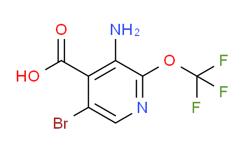 AM36080 | 1804004-55-4 | 3-Amino-5-bromo-2-(trifluoromethoxy)pyridine-4-carboxylic acid