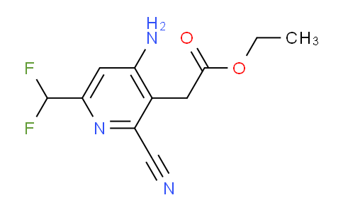 AM36105 | 1805328-67-9 | Ethyl 4-amino-2-cyano-6-(difluoromethyl)pyridine-3-acetate