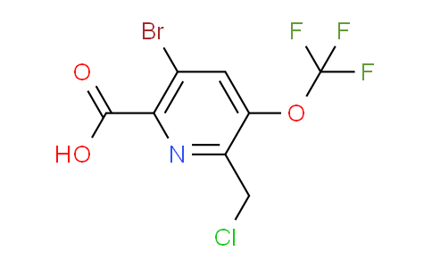 5-Bromo-2-(chloromethyl)-3-(trifluoromethoxy)pyridine-6-carboxylic acid