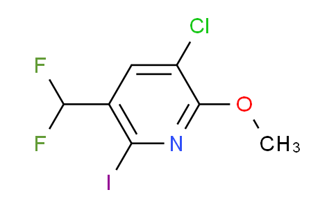 AM36124 | 1805172-71-7 | 3-Chloro-5-(difluoromethyl)-6-iodo-2-methoxypyridine