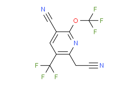 AM36139 | 1803666-09-2 | 3-Cyano-2-(trifluoromethoxy)-5-(trifluoromethyl)pyridine-6-acetonitrile