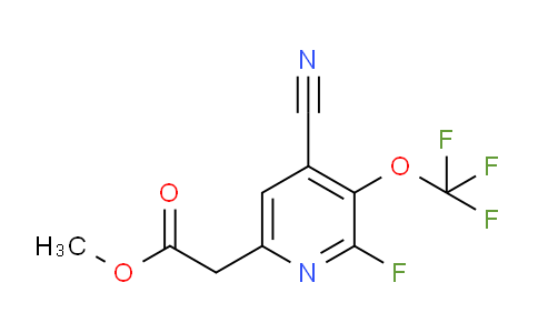 Methyl 4-cyano-2-fluoro-3-(trifluoromethoxy)pyridine-6-acetate