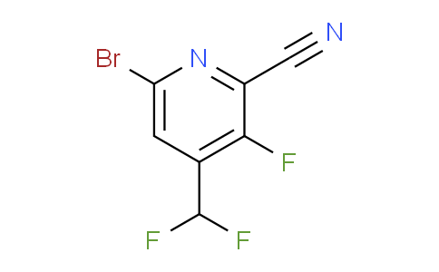 AM36174 | 1804659-82-2 | 6-Bromo-2-cyano-4-(difluoromethyl)-3-fluoropyridine