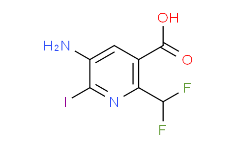 3-Amino-6-(difluoromethyl)-2-iodopyridine-5-carboxylic acid
