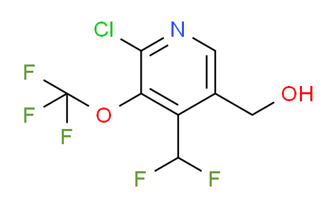 2-Chloro-4-(difluoromethyl)-3-(trifluoromethoxy)pyridine-5-methanol