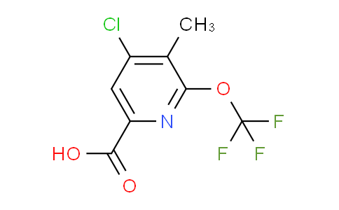 4-Chloro-3-methyl-2-(trifluoromethoxy)pyridine-6-carboxylic acid