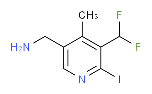 5-(Aminomethyl)-3-(difluoromethyl)-2-iodo-4-methylpyridine