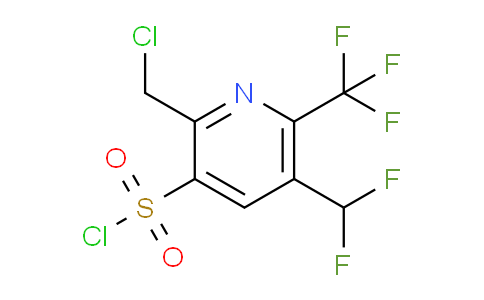 2-(Chloromethyl)-5-(difluoromethyl)-6-(trifluoromethyl)pyridine-3-sulfonyl chloride
