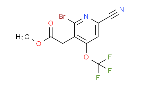 AM36329 | 1804589-31-8 | Methyl 2-bromo-6-cyano-4-(trifluoromethoxy)pyridine-3-acetate