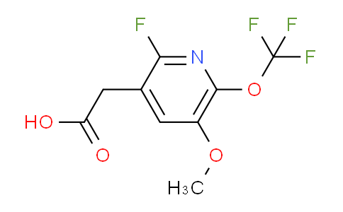 2-Fluoro-5-methoxy-6-(trifluoromethoxy)pyridine-3-acetic acid