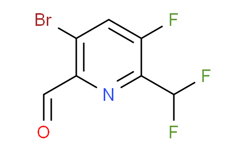 5-Bromo-2-(difluoromethyl)-3-fluoropyridine-6-carboxaldehyde