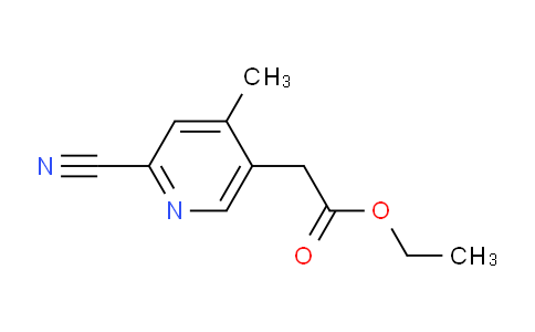 Ethyl 2-cyano-4-methylpyridine-5-acetate