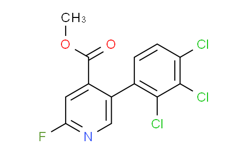 Methyl 2-fluoro-5-(2,3,4-trichlorophenyl)isonicotinate