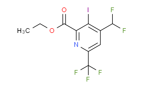 AM36451 | 1807163-34-3 | Ethyl 4-(difluoromethyl)-3-iodo-6-(trifluoromethyl)pyridine-2-carboxylate