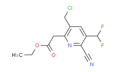 AM36511 | 1805516-02-2 | Ethyl 5-(chloromethyl)-2-cyano-3-(difluoromethyl)pyridine-6-acetate