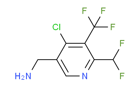 5-(Aminomethyl)-4-chloro-2-(difluoromethyl)-3-(trifluoromethyl)pyridine
