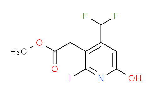 Methyl 4-(difluoromethyl)-6-hydroxy-2-iodopyridine-3-acetate