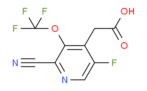 2-Cyano-5-fluoro-3-(trifluoromethoxy)pyridine-4-acetic acid