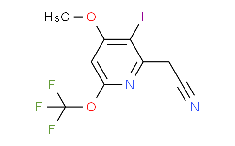 3-Iodo-4-methoxy-6-(trifluoromethoxy)pyridine-2-acetonitrile