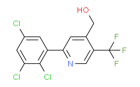 2-(2,3,5-Trichlorophenyl)-5-(trifluoromethyl)pyridine-4-methanol