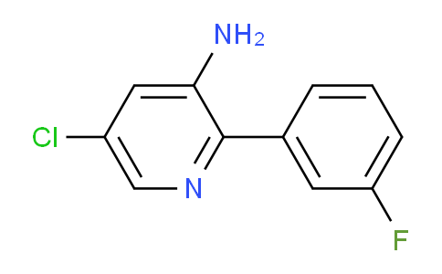5-Chloro-2-(3-fluorophenyl)pyridin-3-amine