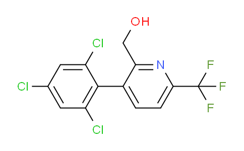 3-(2,4,6-Trichlorophenyl)-6-(trifluoromethyl)pyridine-2-methanol
