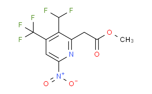 AM36699 | 1361764-06-8 | Methyl 3-(difluoromethyl)-6-nitro-4-(trifluoromethyl)pyridine-2-acetate