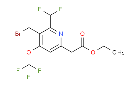 AM36703 | 1805311-09-4 | Ethyl 3-(bromomethyl)-2-(difluoromethyl)-4-(trifluoromethoxy)pyridine-6-acetate