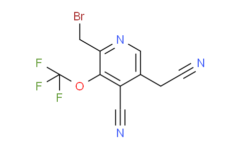2-(Bromomethyl)-4-cyano-3-(trifluoromethoxy)pyridine-5-acetonitrile